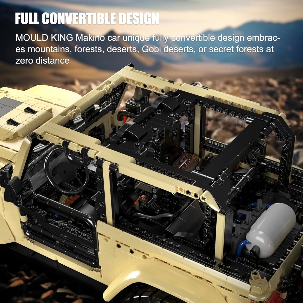 Mould King 13184 - Mould King Jeep - KBS - Welt der Steine