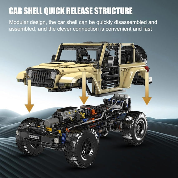 Mould King 13184 - Mould King Jeep - KBS - Welt der Steine
