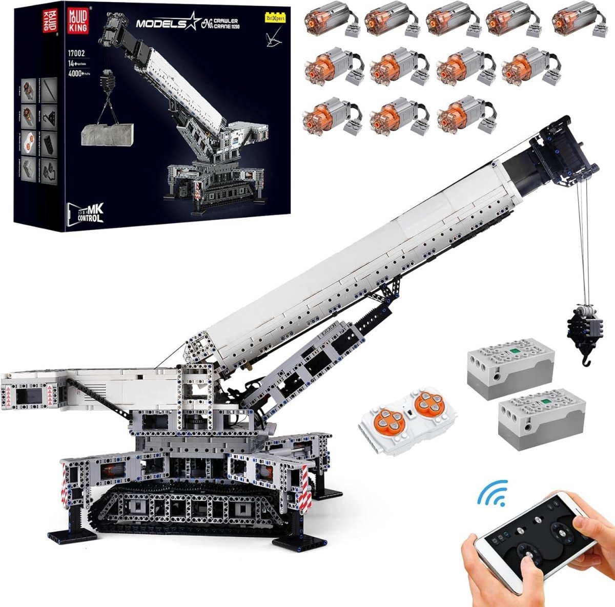 Mould King 17002 Crawler Crane 11200 - KBS - Welt der Steine