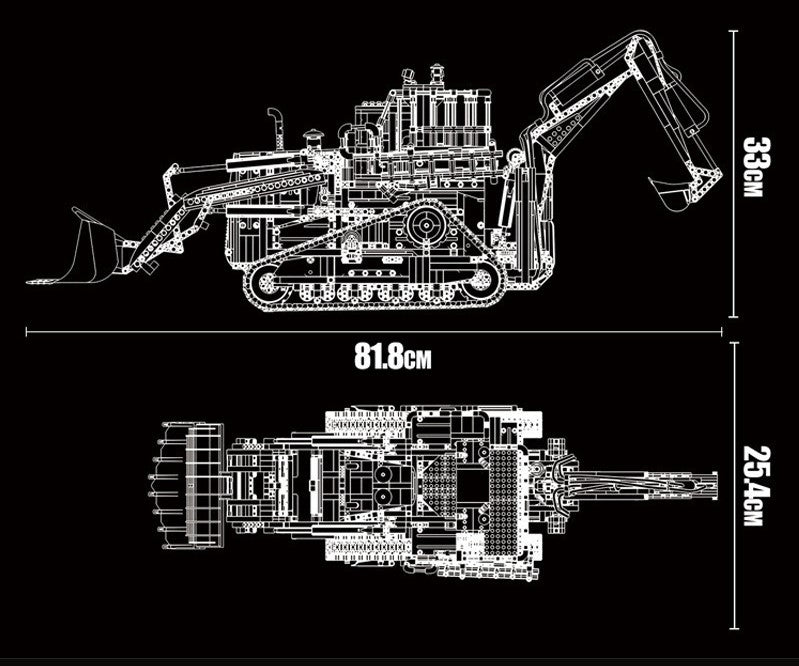 Mould King 17023 - Mould King Bulldozer - KBS - Welt der Steine