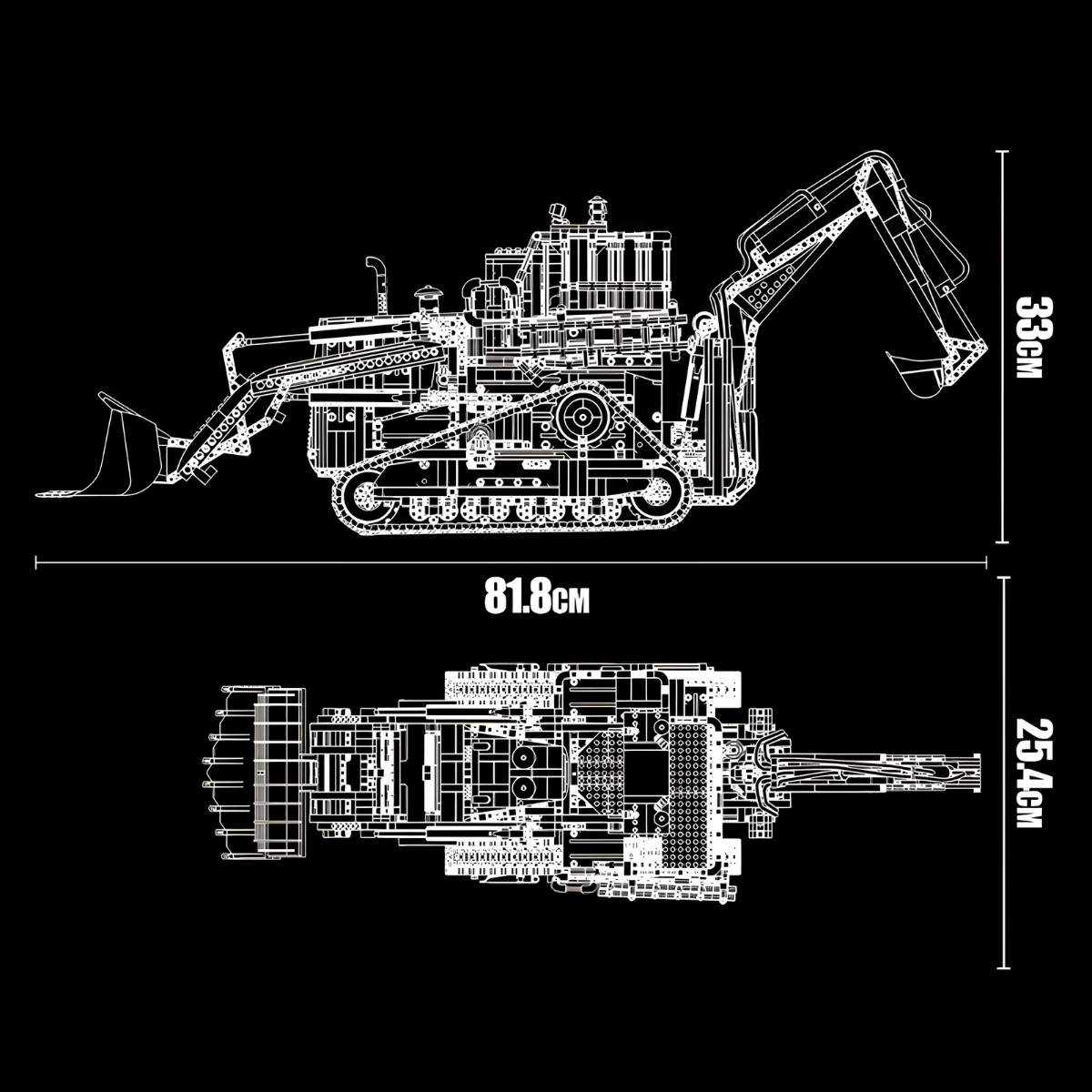 Mould King 17023 - Mould King Bulldozer - KBS - Welt der Steine