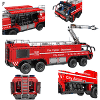 Mould King Viatura de Bombeiros de Aeroporto - Série de Bombeiros Mould King 19004