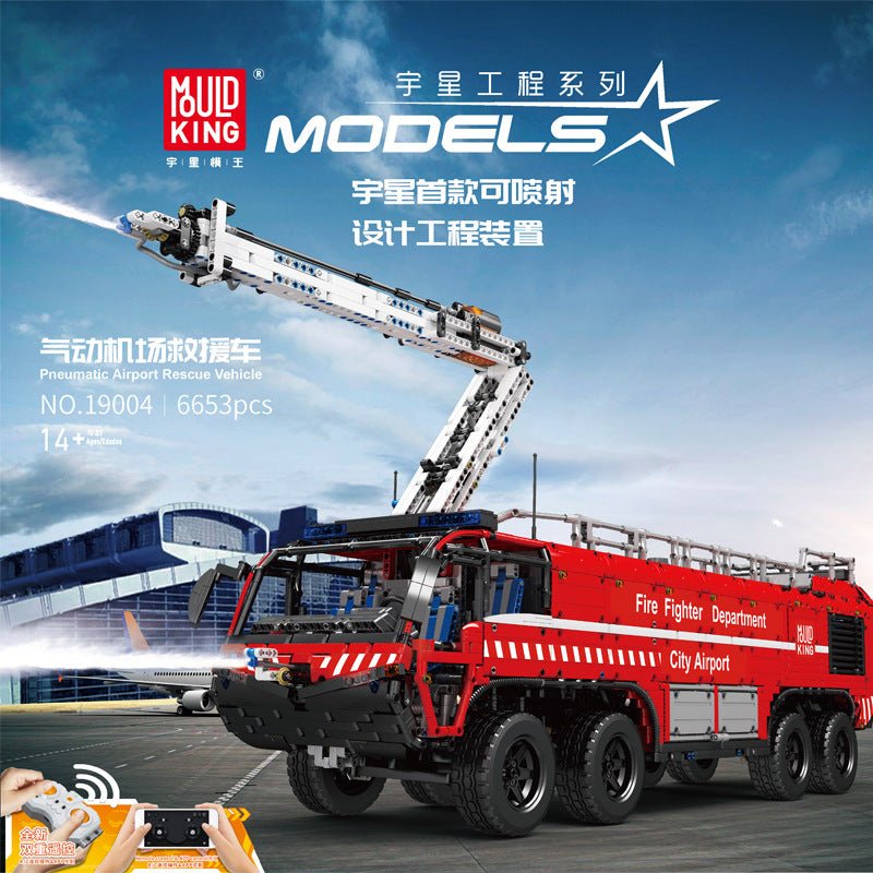 Mould King Flughafenfeuerwehr - Mould King Feuerwehr Serie 19004 - KBS - Welt der Steine