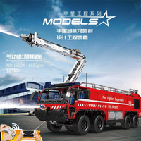 Mould King Viatura de Bombeiros de Aeroporto - Série de Bombeiros Mould King 19004