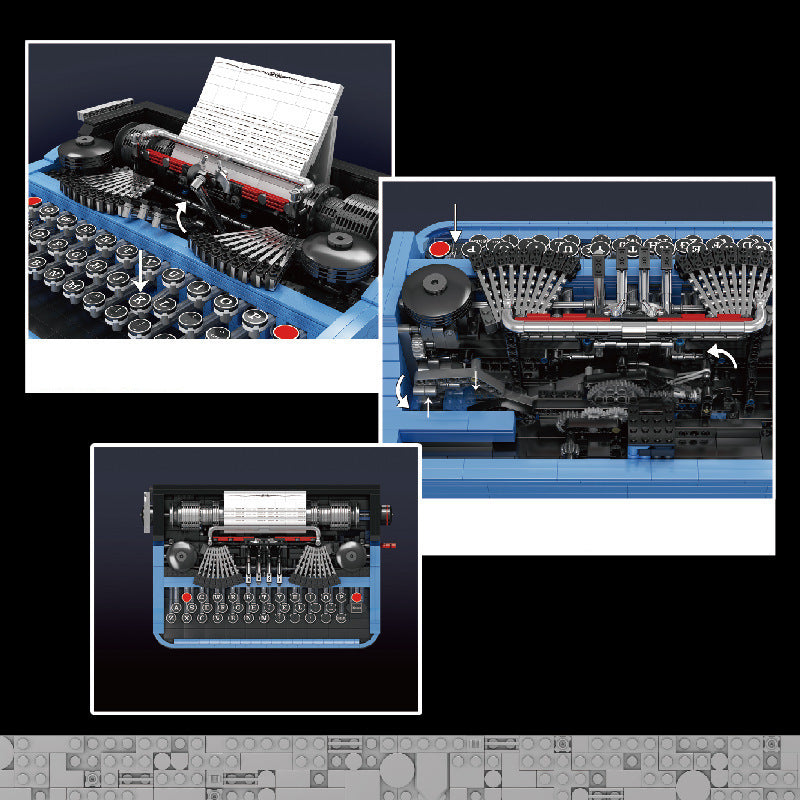 Retro-Schreibmaschine - Mould King 10032