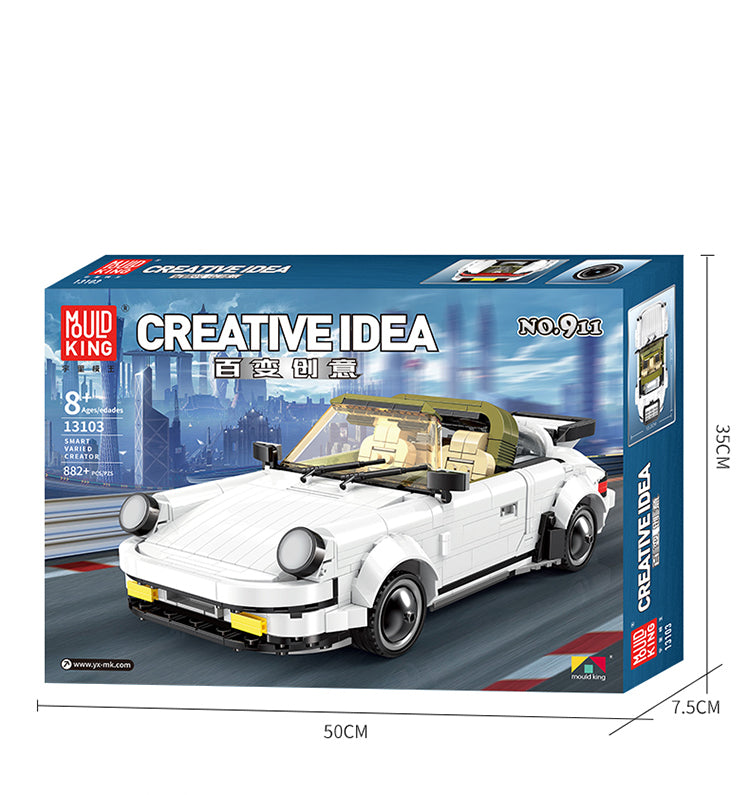 Oldtimer 911 Cabrio - Mould King 13103