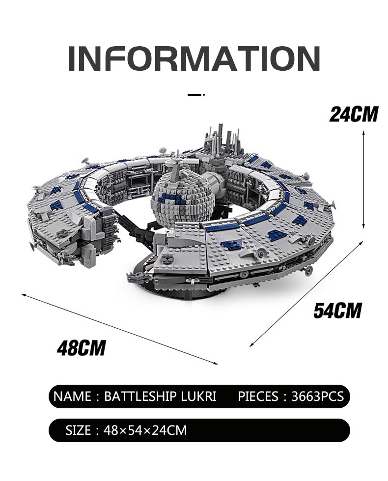 Lucrehulk Star Control Ship - Mould King 21008
