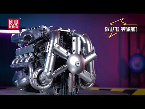 Mould King 10168 V8 Motor – Mould King Motoren Serie