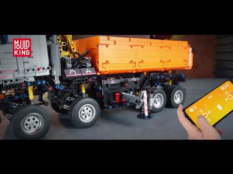 LKW mit Kran Motorisiert - Mould King 19007