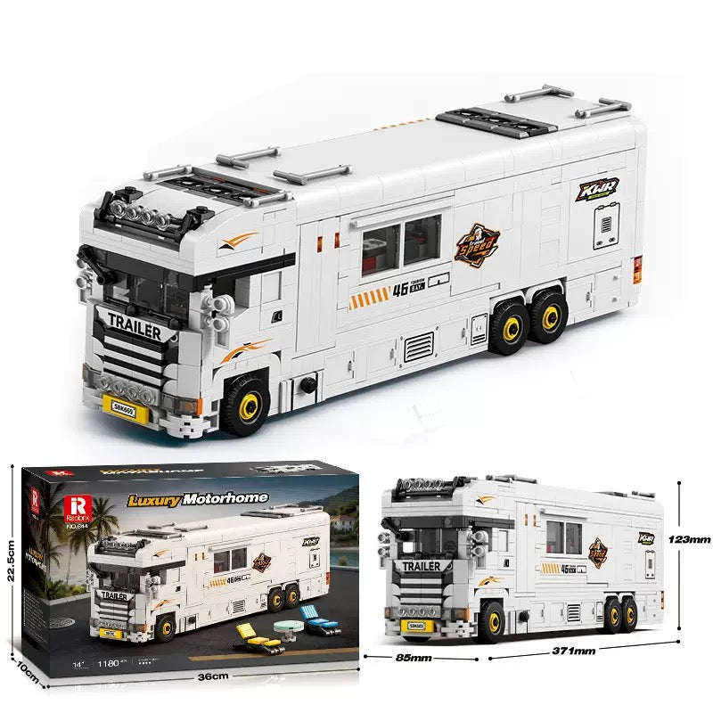 Reobrix 844 Luxus-Wohnmobil – Modell mit Verpackung und Maßen