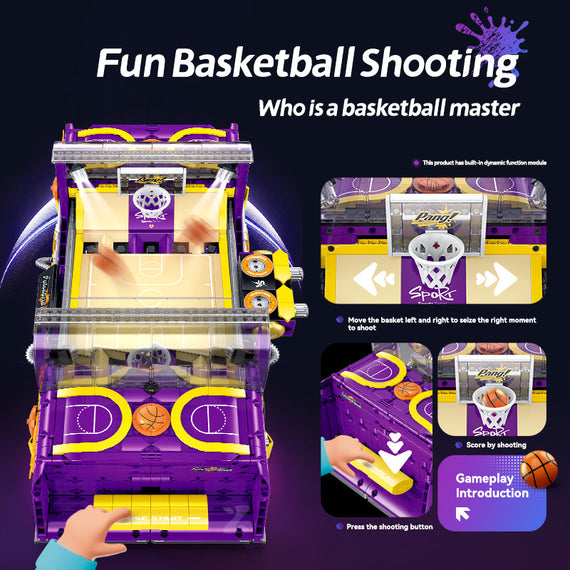 Xinzhuan XZ0009 Basketball-Spielautomat – Wurfmechanik und beweglicher Korb