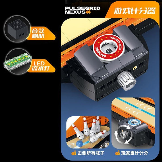 Xinzhuan XZ0020 Bowling-Spielautomat – Punktezähler mit Lautsprecher und LED