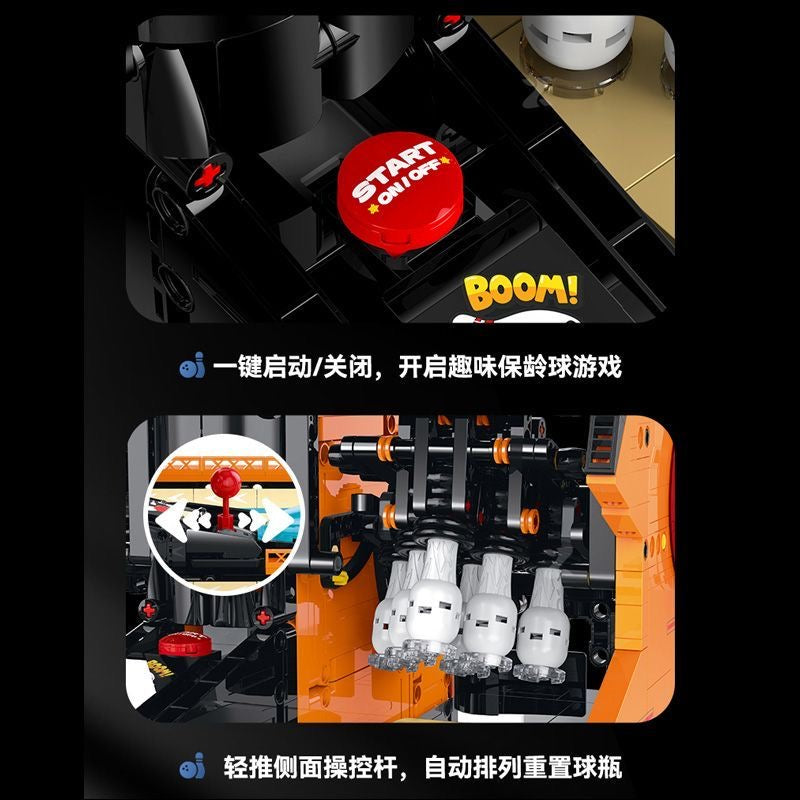 Xinzhuan XZ0020 Bowling-Spielautomat – Start-Taste und Pin-Rückstellung